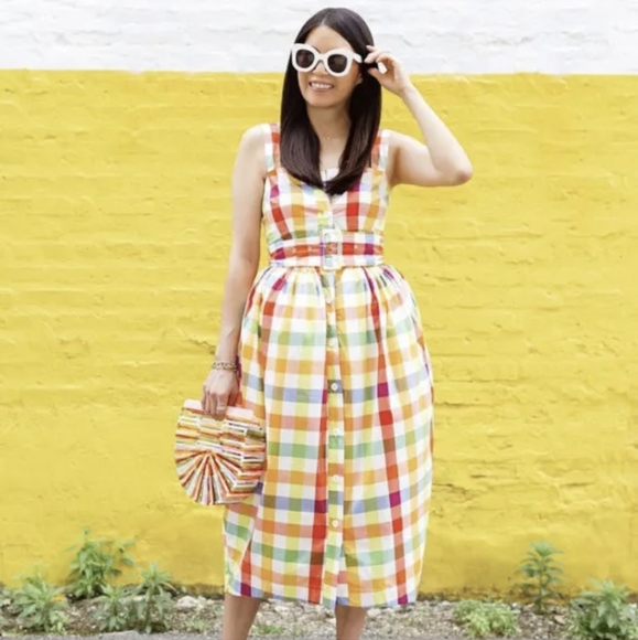 Christopher John Rogers Dresses & Skirts - Christopher John Rogers plaid dress size 4